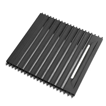 

Sliding Cup Holder Cover Roller Blind Interior Black Parts Cradle Auto