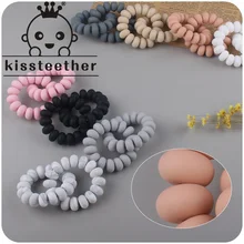 Kissteether – Bracelet de dentition en Silicone pour bébé, produit pour apaiser bébé, perle boulier, colle mordante, jouet, cadeau 