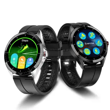 

[bluetooth 5.0]KUMI GW16 1.3 Inch Full Round Display Wristband Blood Pressure Oxygen Monitor Weather Forecast Smart Watch - NO.1