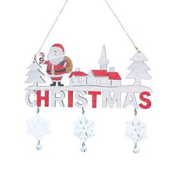 

Christmas ornaments Hanging Pendants Santa Clause Letters Wooden Decorative Ornaments Christmas Decorations Xmas party decor