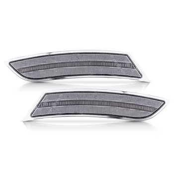 

Clear LED Side Marker Light Front Bumper Fender US Version For Cadillac XTS 2013-17