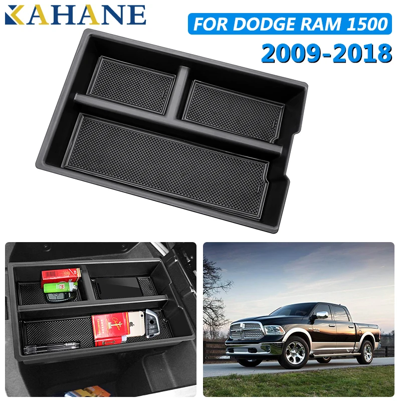 

KAHANE Car Styling Center Console Armrest Box Storage Front Door Interior Container Box FOR Dodge Ram 1500 Accessories 2009-2018