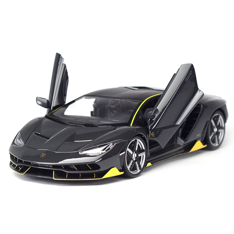 Серый Maisto 1:18 центенарио LP770-4 спортивный автомобиль статическая литая модель сплава Модель автомобиля - Цвет: Серый