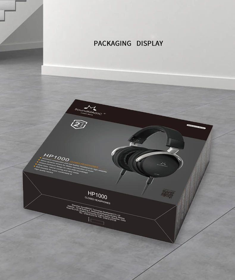 SoundMAGIC HP1000 наушники HiFi закрытые черные