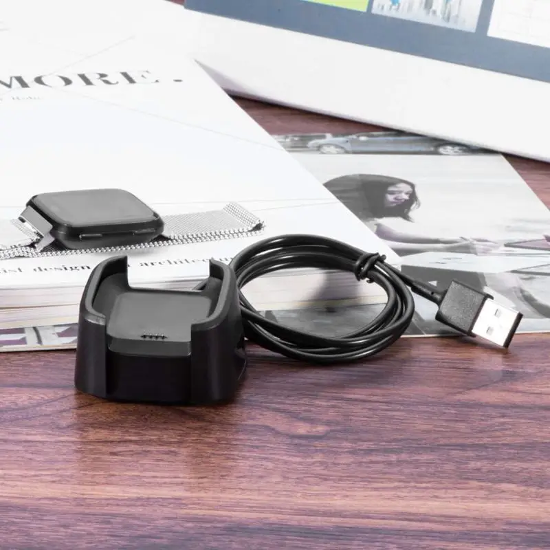 Usb зарядная док-станция кабель Колыбель станция для Fitbit Versa/Versa Lite Edition Смарт-часы LX9A