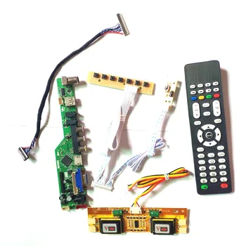 

For LM190E08-TLGE/TLH2 LCD display panel VGA HDMI AV USB RF Remote+Inverter+keyboard 4CCFL 30Pin LVDS T.V53 controller board Kit