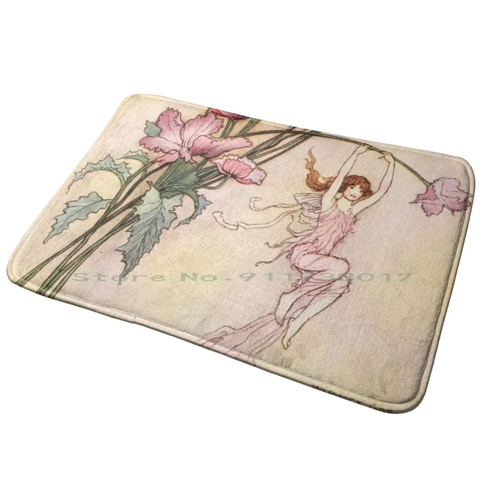 Book Of Fairy Poetry , Fairy-Revel _ Curtis Gobble British Artist Ingresso Zerbino Tappetino Da Bagno Tappeto Nyc Ross Chandler Way No Way