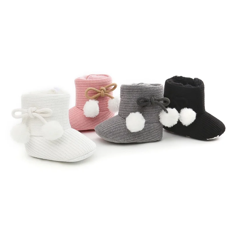 Newborn Baby Infant Toddler Boy Girl Unisex Casual Snow Boots Crib Shoes Prewalker Booties 0-18M