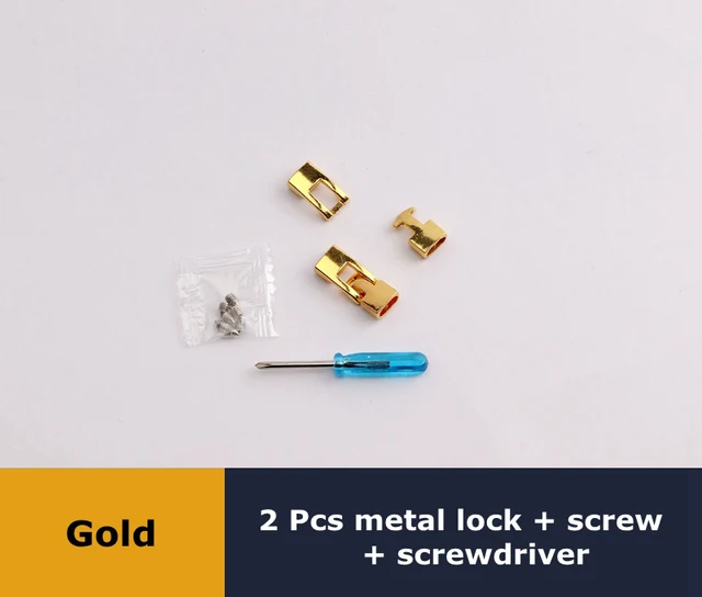 Elastic Cross buckle ShoeLaces New 1 Second Quick No Tie Shoe laces Kids Adult Unisex Sneakers Shoelace Lazy Laces Strings 2 Pcs Gold