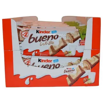 

Kinder Bueno WHITE, CASE, (39gx30)-WHITE by Ferrero