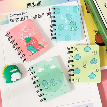

Mini Loose-Leaf Coil This Student Notebook 24 Kinds Of Cartoon Cute Creative Portable Pocket Notepad 5Pcs Gift School Stationery