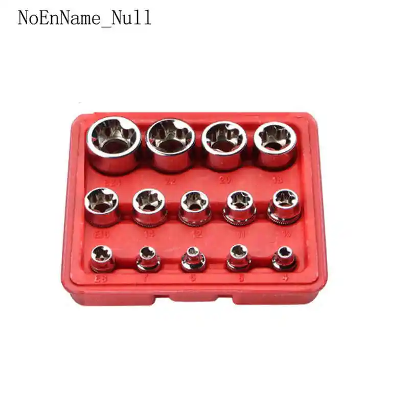 

14 PC E-type Female Bit Socket Set 1/2"/3/8"/1/4" Drive E4 -E24