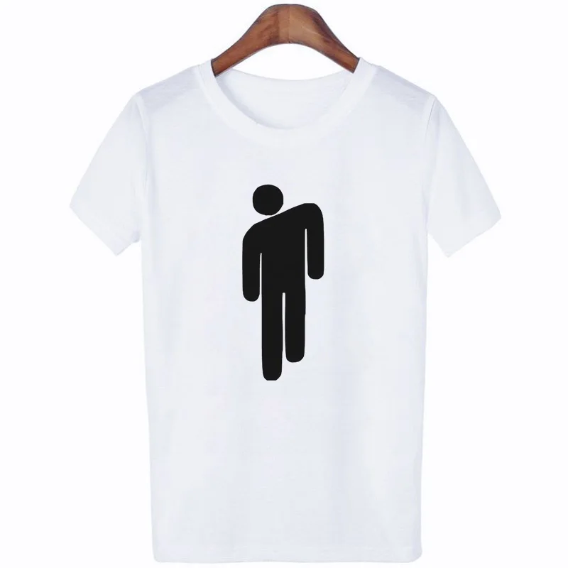 Уличная футболка в стиле хип-хоп Billie Eilish, женская футболка в стиле Харадзюку, повседневная мужская футболка с круглым вырезом и короткими рукавами, крутая графическая футболка в стиле хипстер - Цвет: 3829
