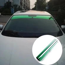 Верхнее переднее лобовое стекло фольга Солнечная защита градиентная черная 20x150 см Автомобильная Тонировочная пленка со скребком и ножом