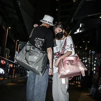 

Men Sports Bag Men Black Nylon Leather Simple Multi-function Large Capacity Fitness Bag