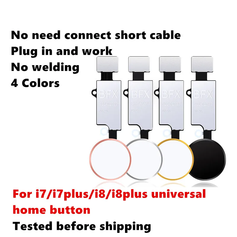 Universal Home Button For iPhone 7 7 plus 8 8 plus Button flex cable Restore ordinary Button Replacement return functions