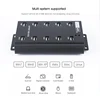 Sipolar 10 Ports 60W powered USB 2.0 hub High Speed Adapter Extension Cable Plug and Play for PC Laptop phone tablets SSD HDD 5