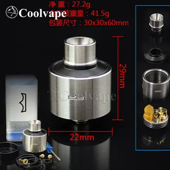 

SXK Monarch v2 RDA with 22mm BF pin version single coil in 316ss Rebuilding Dripping Tank atomizer vs Hellfire Maverick rda