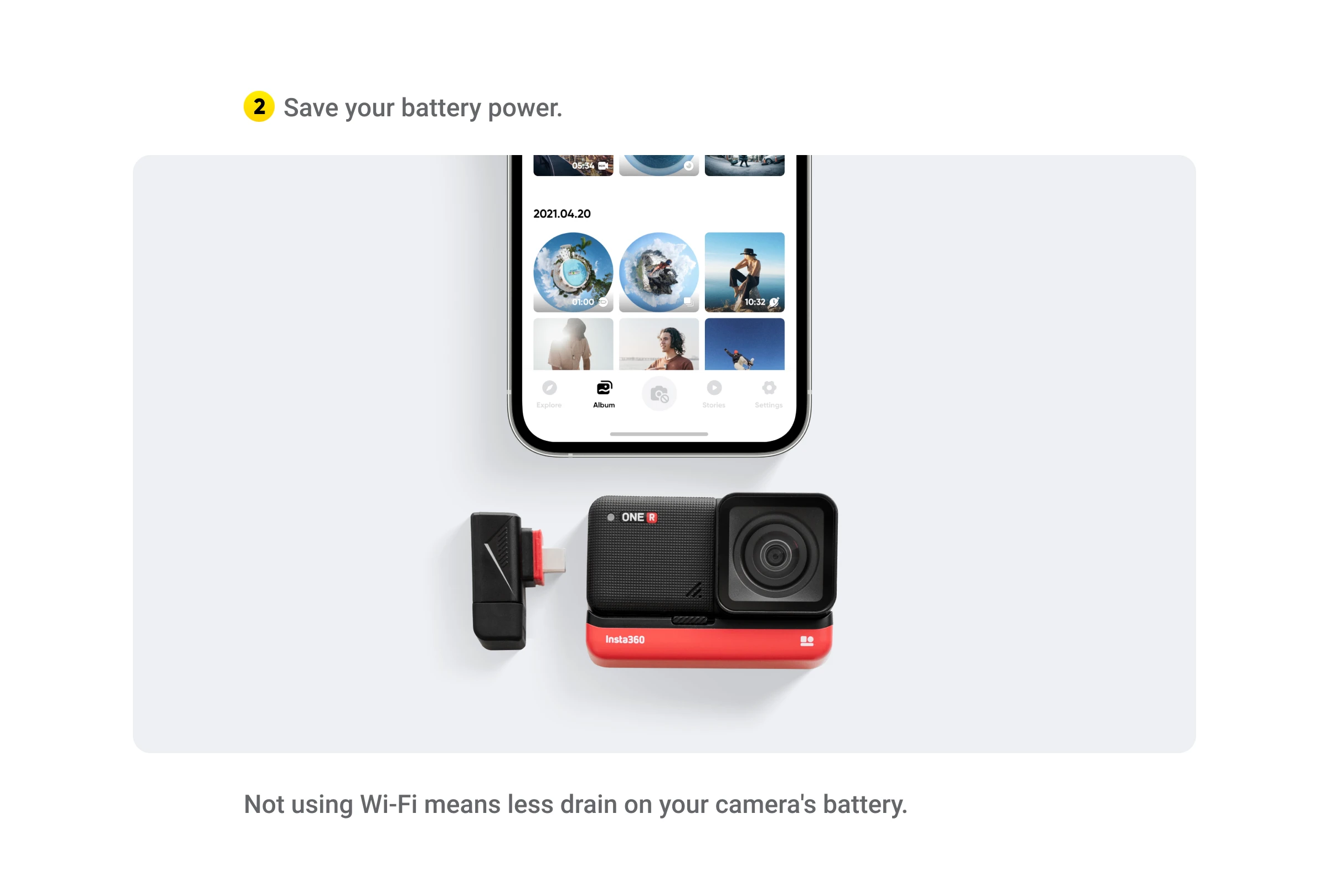 Acessórios para câmera de vídeo 360º