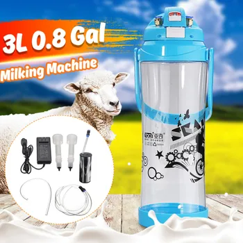 

Efficient 3L Electric Milking Machine for Cattle Goat Milker Vacuum Pump Bucket Dual Head Milking Machines Farm Livestock Tool