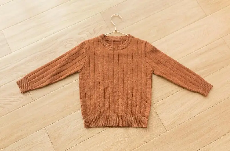 dark brown Одежда для маленьких девочек От 0 до 9 лет Детские осенние вязаные пуловеры теплая куртка для Малышей Рубашка для малышей Одежда для новорожденных детские свитера, пальто - Цвет: dark brown