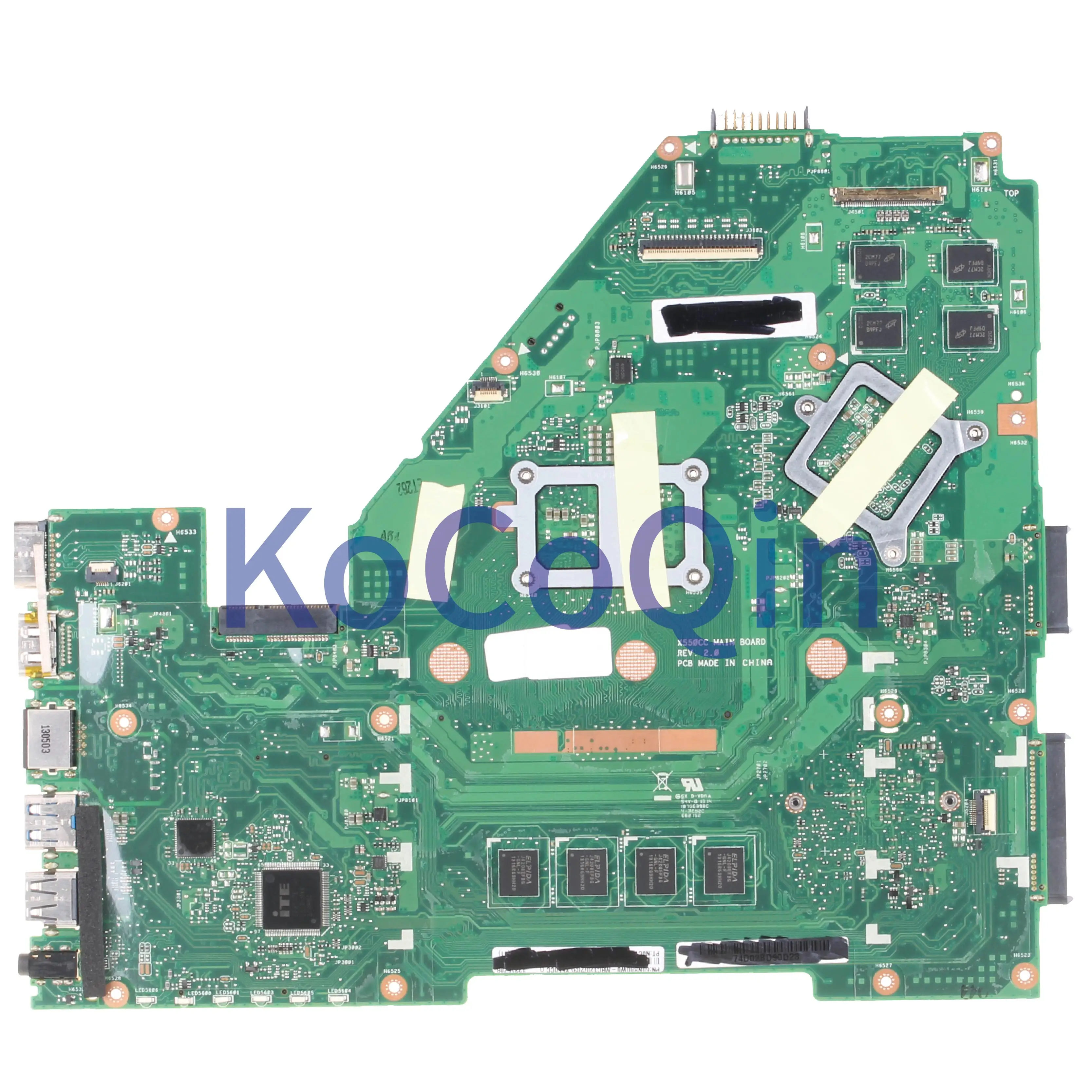 KoCoQin материнская плата для ноутбука ASUS X550CC материнская плата REV.2.0 SR0N9 N14M-GE-S-A2