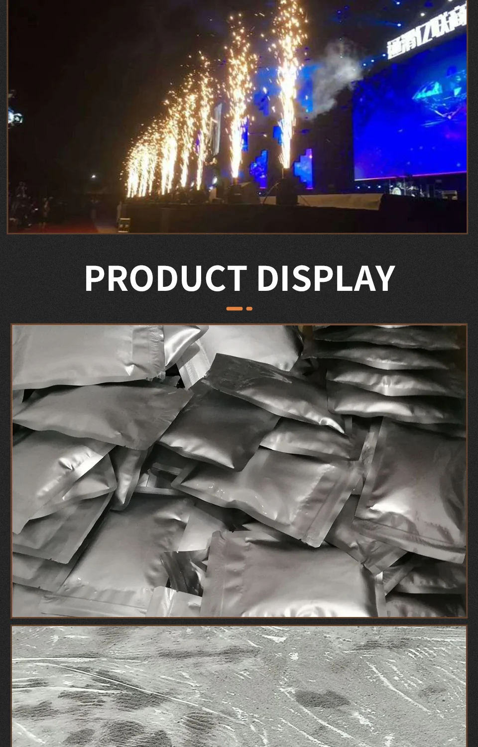 Ti Powder 200g/Bag for Cold Spark Firework Machine Wedding Sparkler Machine Stag