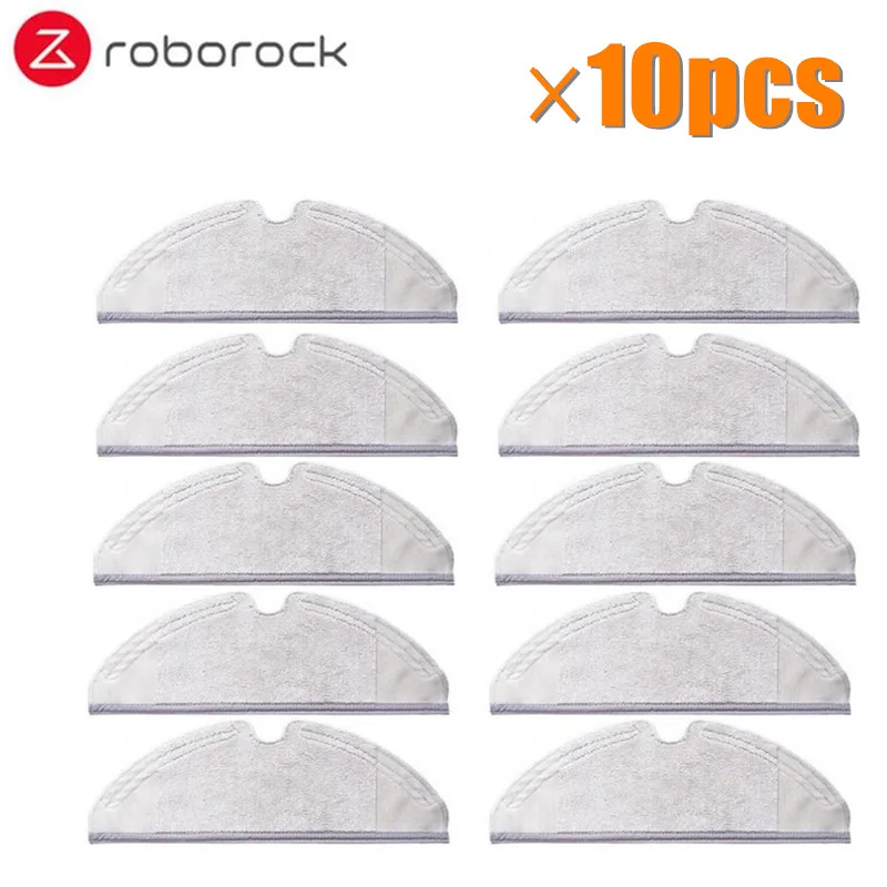 10pcs mop Подходит для Xiaomi Roborock S50 S51 робот пылесос 2 запасных частей наборы моющих салфеток бак для воды замена фильтра - Цвет: 10pcs mop