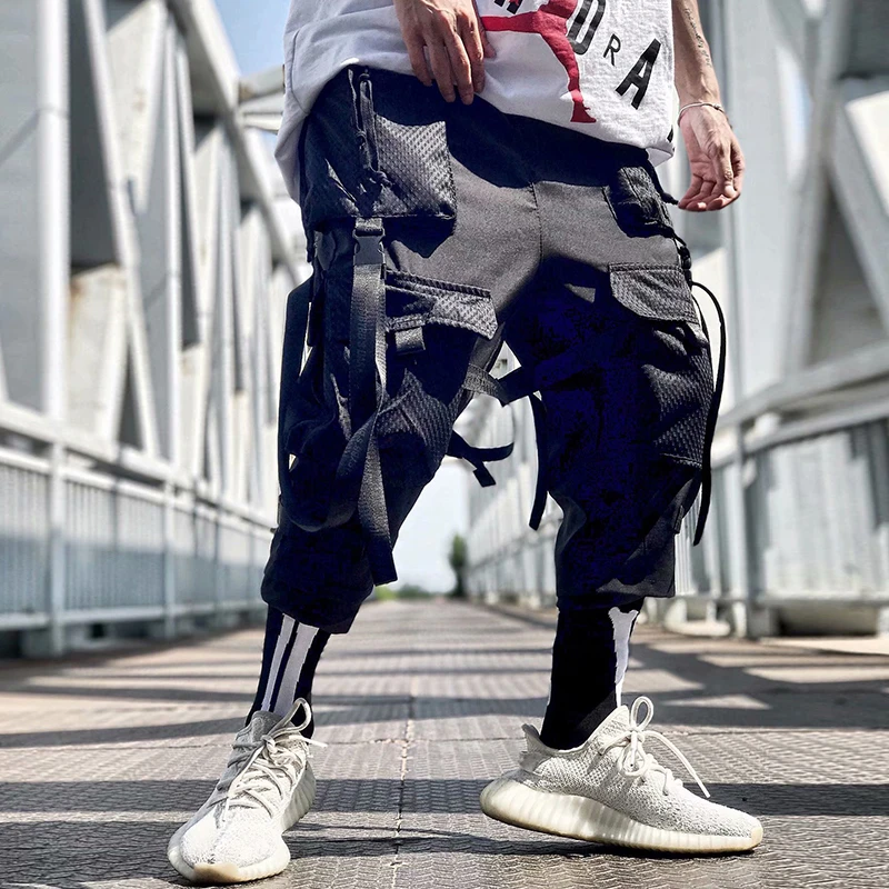 11 BYBB'S DARK Cargo Брюки мужские уличная одежда Harajuku тактические брюки с лентой