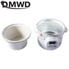 DMWD Electric Slow Cooker 1.5L Mini Health Pot Stew Soup Porridge Time Control Ceramic Baby Food Cooking Machine Meal Steamer 4