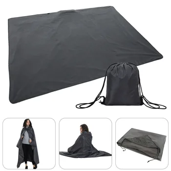 

5 Colors Multifunction Outdoor Camping Mat Folding waterproof Portable Hooded raincoat Picnic sand pad Camping blanket Beach mat