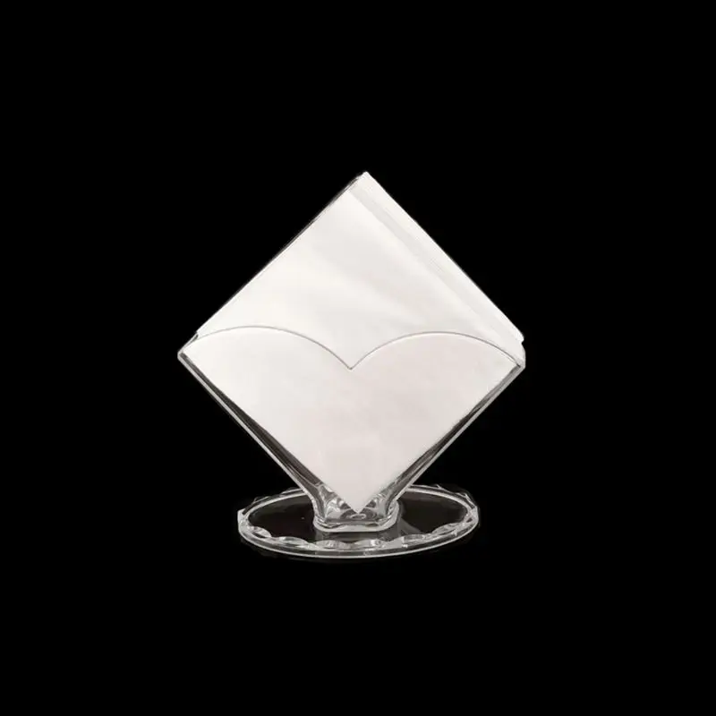 Прозрачная акриловая салфетница бумажная салфетка диспенсер декоративная подставка для салфеток коробка для домашнего бара обеденный стол для отеля кухонный счетчик