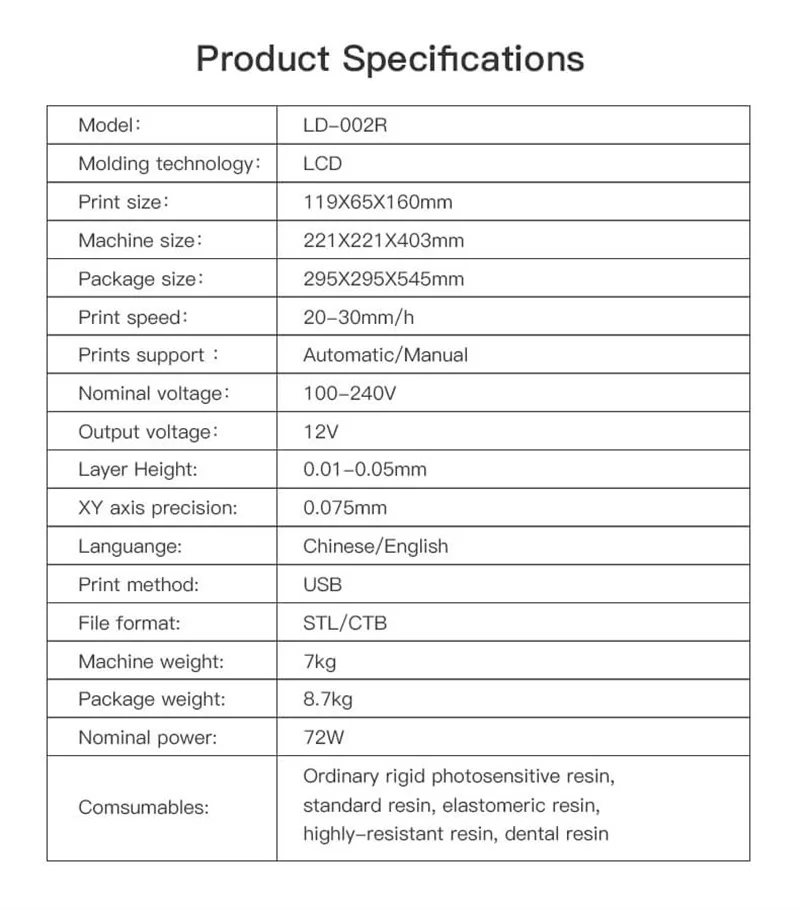 best 3d printer Creality 3D LD-002R LCD 3D Printer Upgrade UV Light UW-01 2K LCD HD Screen Washing & Curing 2-In-1 Machine Resin Printers latest 3d printer