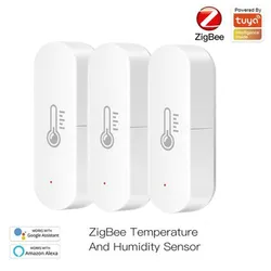 Tuya ZigBee – capteur intelligent de température et d'humidité, fonctionne sur batterie, fonctionne avec Alexa Google Home 