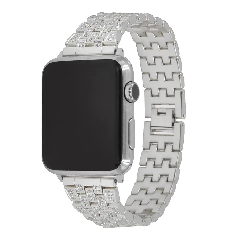 Ремешок из нержавеющей стали для Apple Watch Band 40 мм 44 38 42 мм|Ремешки часов| |