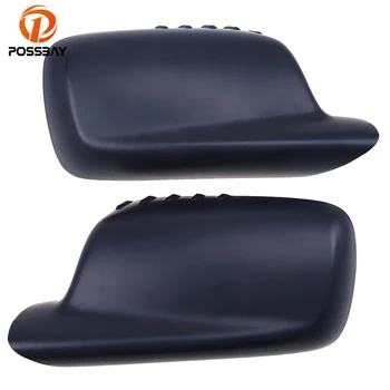 

POSSBAY Car Reaview Mirror Cover Rear View Mirror Trim Frame for BMW 7-Series E65 E66 2001-2008 Matte Black Side Mirror Caps