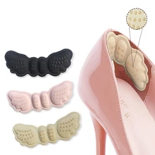 

2Pair High Heel Insoles Butterfly Adjust Size Heel Liner Grips Protector Sticker Heel Pad Foot Care Anti Keep Abreast