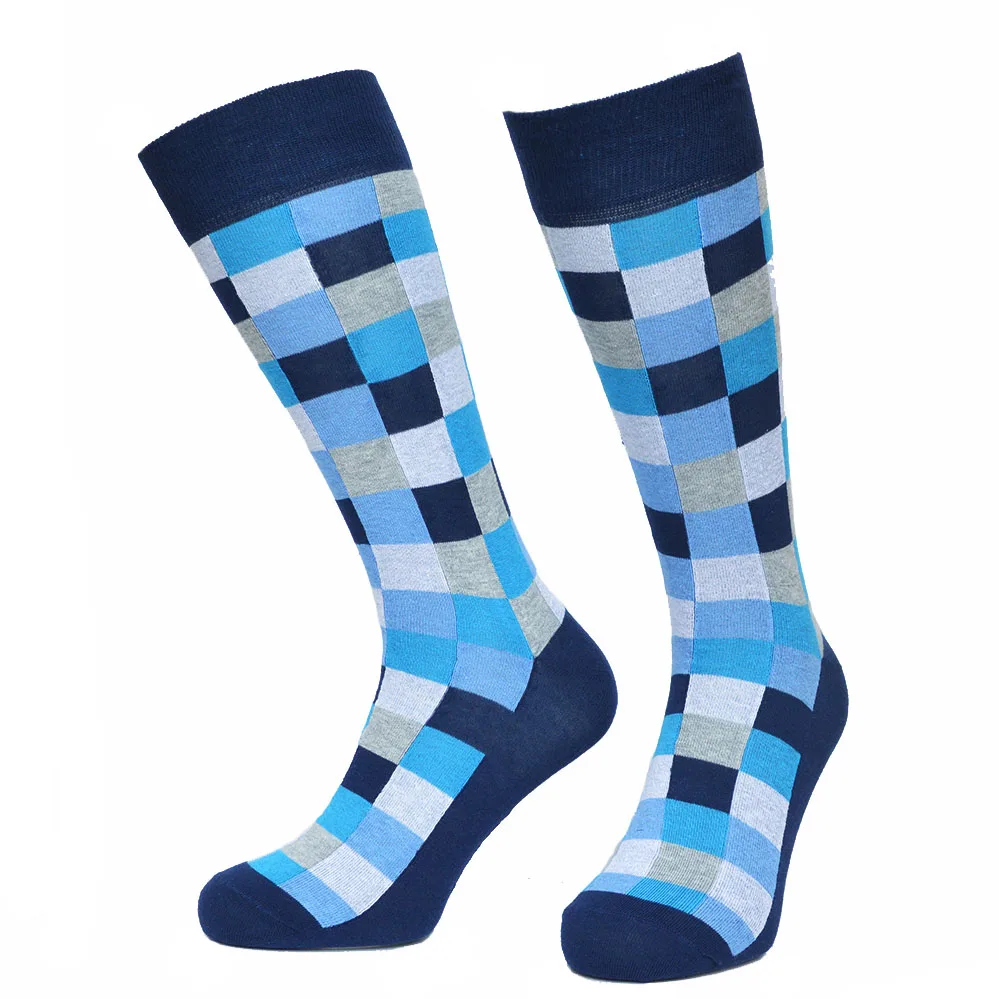 Британский стиль, повседневные мужские носки, популярные цветные хлопковые мужские носки, Chaussette Homme, Длинные Носки Happy calcetines - Цвет: 43w85