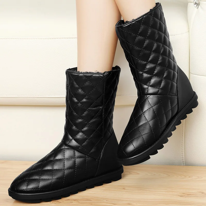 

Gucci Tianlun Flat Tube Snow Boots Women's 2019 Autumn & Winter New Style Brushed And Thick Elevator Boots WOMEN'S Shoes