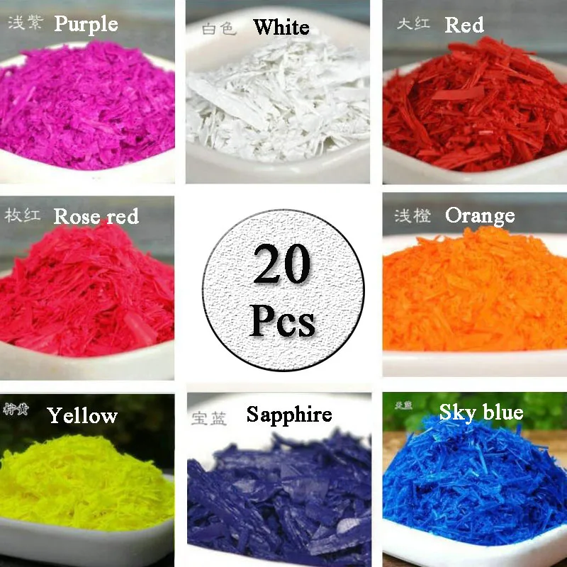 20 Kleuren 2G Per Kleur Diy Kaars Wax Pigment Kleurstof Niet Giftig Soja Kaars Wax Pigment Dye Voor maken Geurkaars
