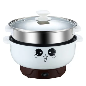 

1 Set Double-layer Pot Electric Pot Small Multifunctional Steam Pot (UK Plug)