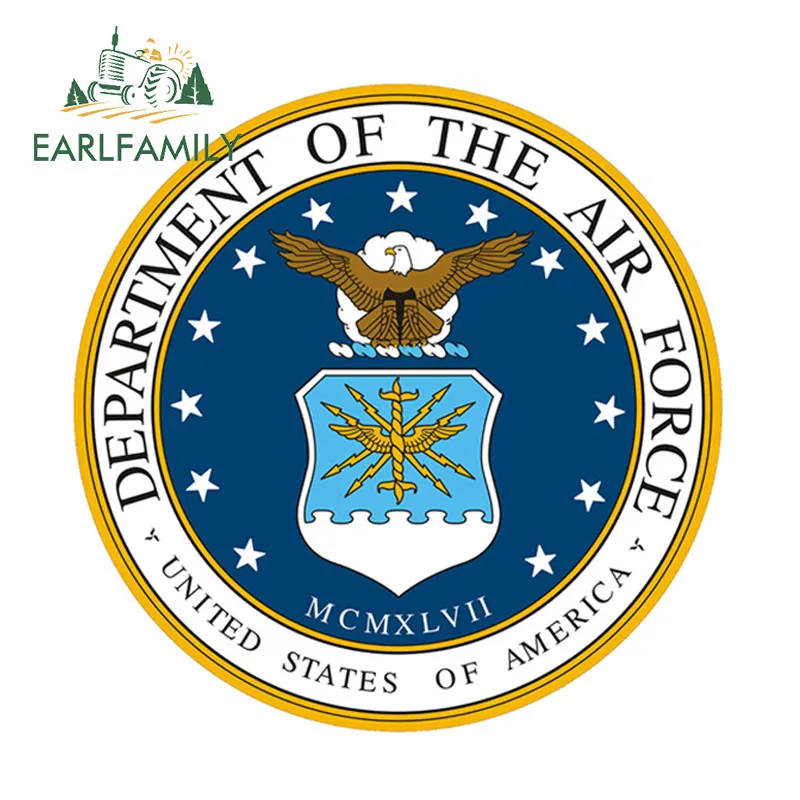 EARLFAMILY 12 см х ВВС США Услуги Seal Военная Униформа Ветеран Графика наклейка Стикеры