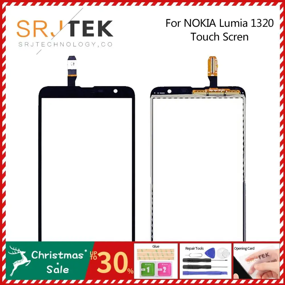 Экран для Nokia Lumia 1320 сенсорный экран дигитайзер сенсор запасная Передняя стеклянная панель части " для Nokia 1320 замена экрана
