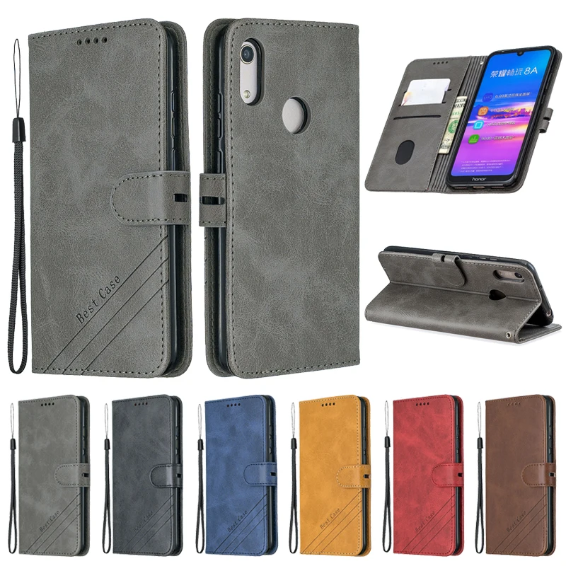 Чехол книжка (бумажник) KL-Boutiques для Honor 8A 6 цветов | Мобильные телефоны и аксессуары
