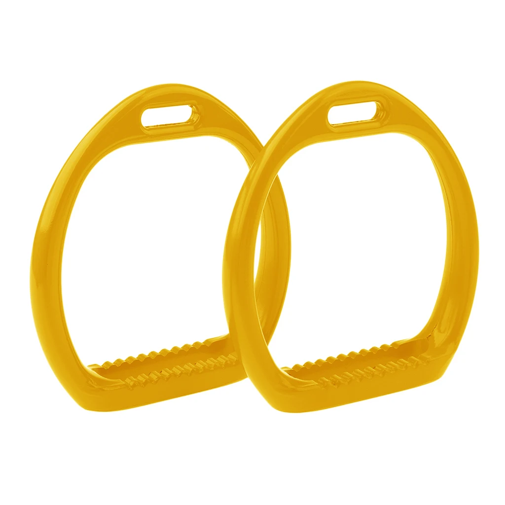 Horse Riding Lightweight Aluminum Saddle Stirrups Pad for Western English Equestrian Sports