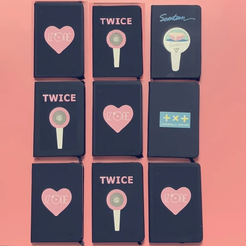 KPOP двойной Txt IZONE SEVENTEEN блокнот из искусственной кожи школьные принадлежности