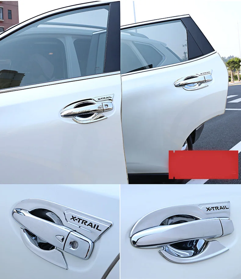 Подходит для Nissan X-Trail T32 автомобильные принадлежности дверная ручка Чаша ABS Хромированная часть внешняя модификация автомобильные аксессуары