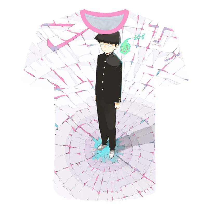 Новинка лета 2019 футболка Mob психоделия 100 аниме Kageyama Shigeo костюмы для косплея