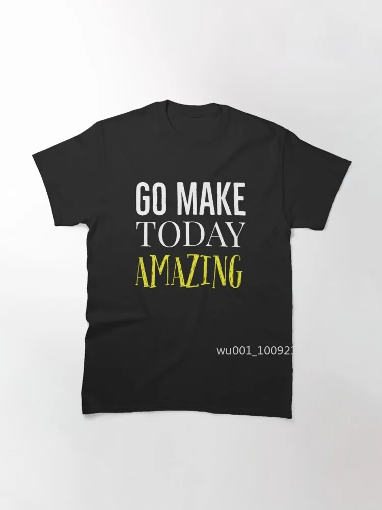Классическая футболка с надписью Go Make Today | Мужская одежда