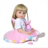 NPK 55CM reborn baby doll princess toddler girl soft touch full body silicone Christmas Gift high quality doll collectibles ► Photo 2/6